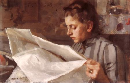 Anders Zorn Emma Zorn reading